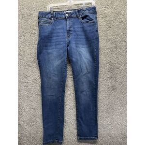Refinery Republic Jeans Men 34x32 Slim Fit Straight Leg Faded Blue MNJN1205-blue
